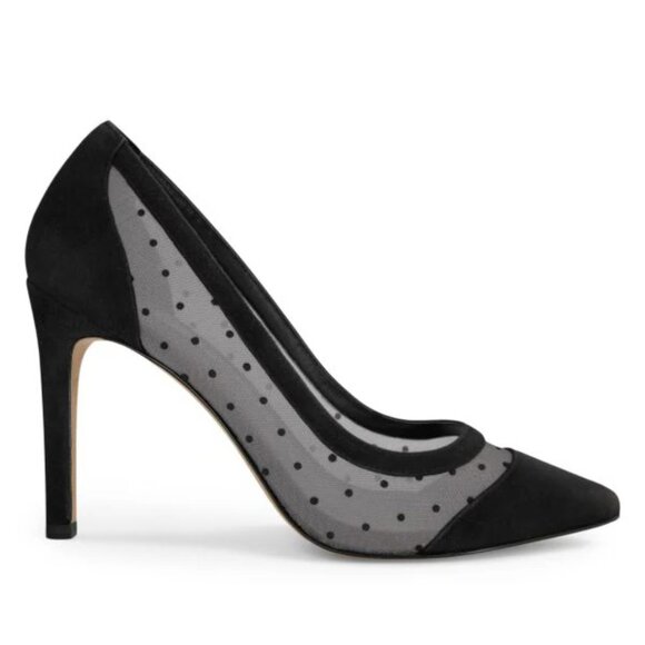 NEW ALLEGRA JAMES Suede Debbie Pumps black for women 663tn - Picture 3 of 6